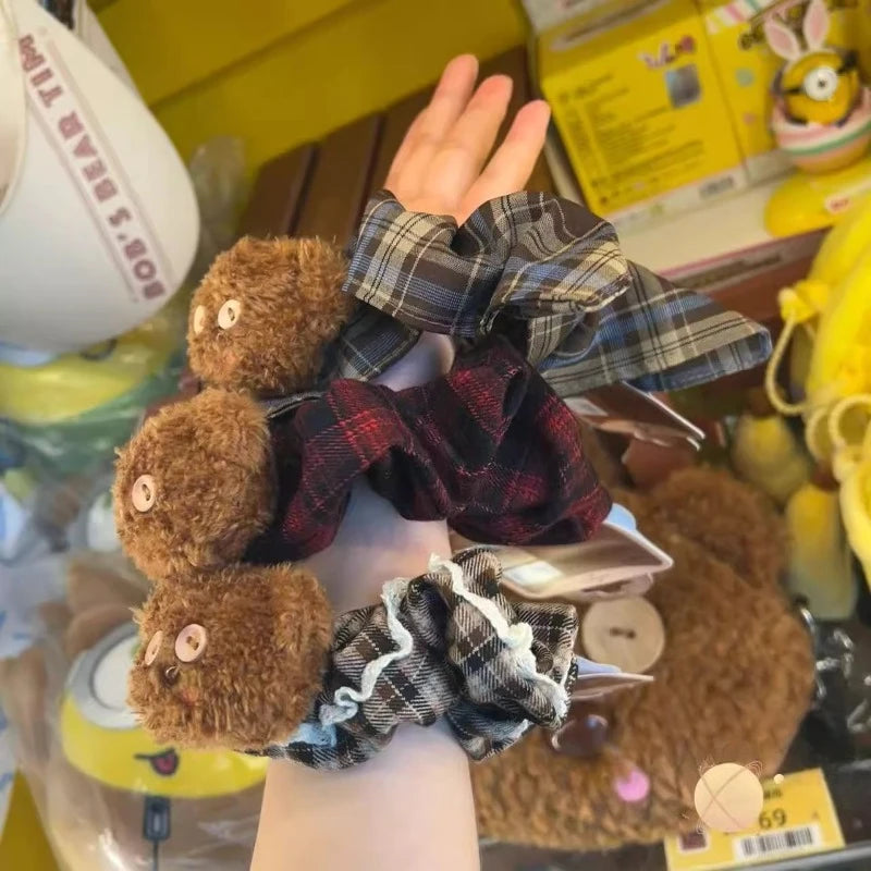 Cute Cartoon Tim Hair Circle Girl Headdress Children Cartoon Cartoon Hair Accessories Plush Doll Decorations Girls Holiday Gift