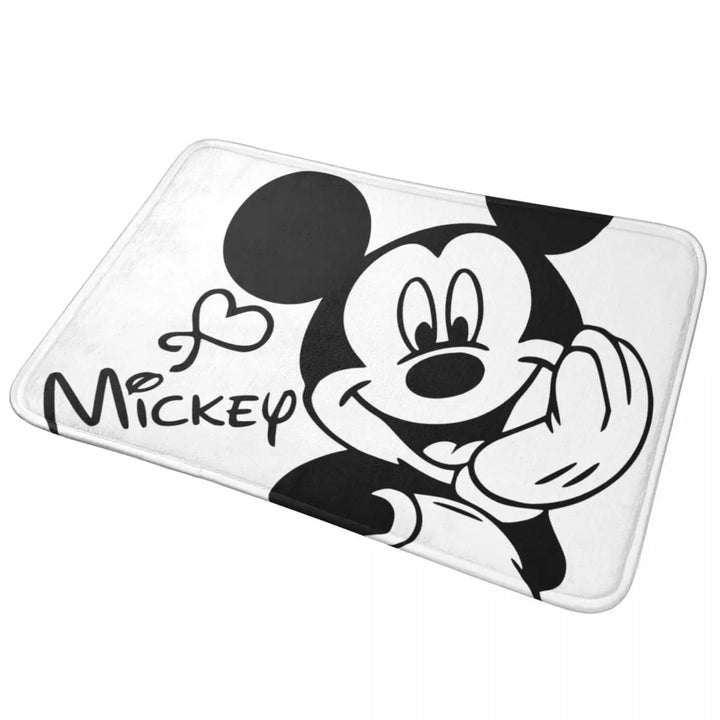 Modern Mickey Cartoon Bathroom Rugs Mat Quick Dry Bath Rugs Mats Carpet Non-Slip for Shower Tub