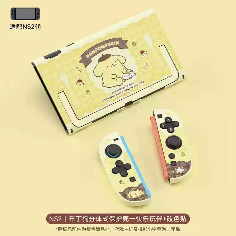 Sanrio Hello Kitty Kuromi Original Wanted Switch 2 Protective Case Plug In Base Ns2 Protective Case Anime Game Peripherals