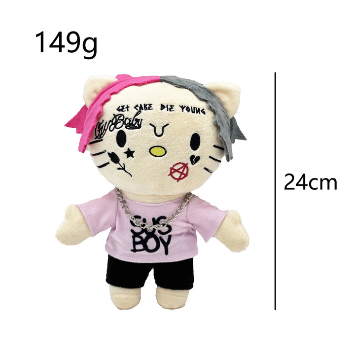 2025 New Hello Kitty Lil peep Kanye Tylerthecreator Plush Toy Doll with Clothes Stuffed Soft Plush Toys Fans Collect Gifts