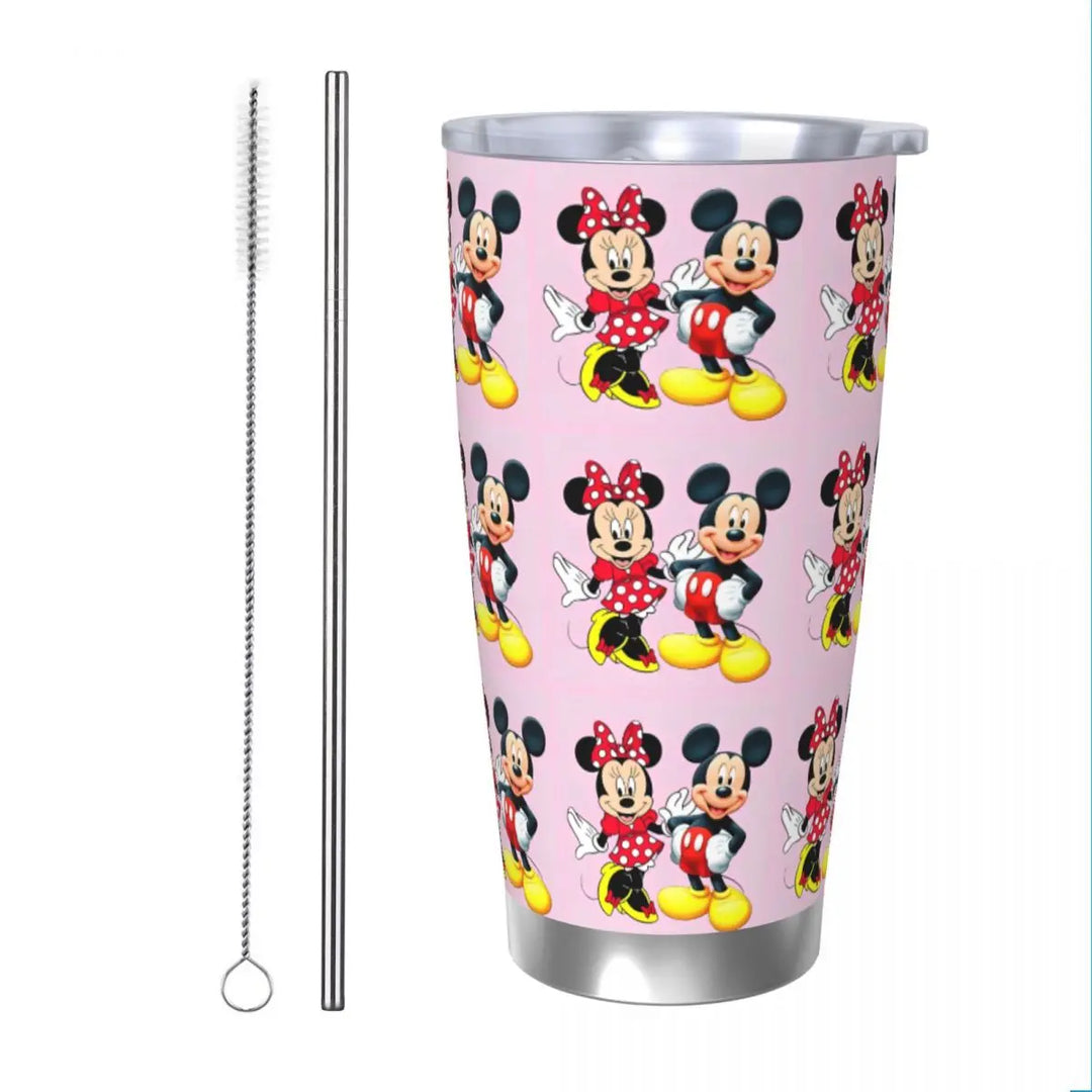 Cartoon Pumpkin Mickey Mouse Tumbler Vacuum Insulated Halloween Design Coffee Cups Vacuum Flask Outdoor Mug Water Bottle, 20oz