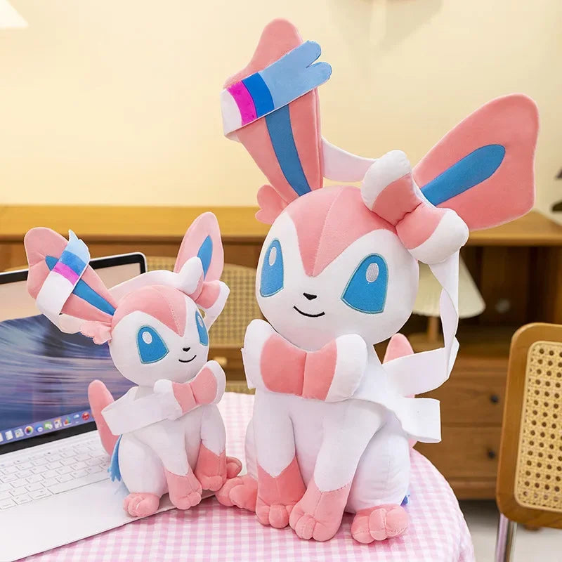Pokemon Sylveon Plush Toys Pokémon Anime Plushie Dolls 25-75cm Kawaii Soft Pillow Eevee Stuffed Christmas Gifts for Childrens