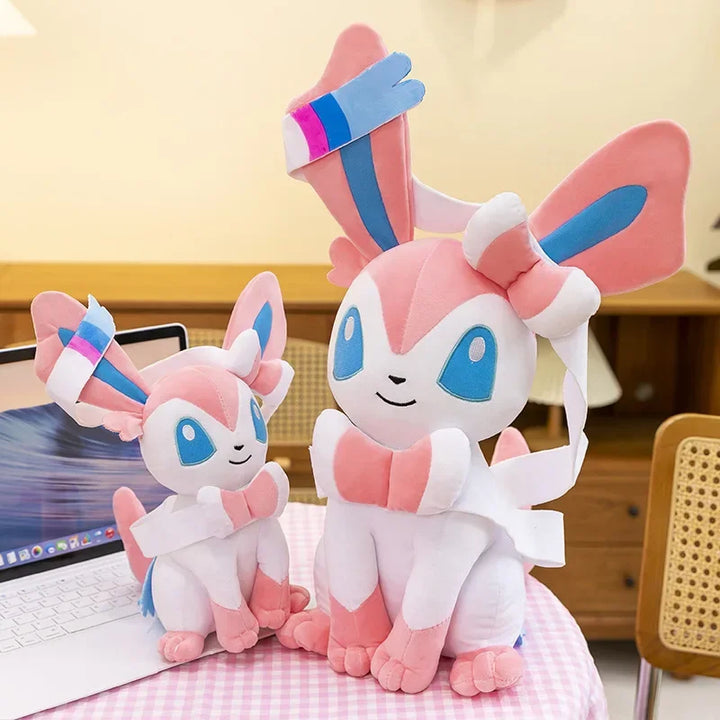 Pokemon Sylveon Plush Toys Pokémon Anime Plushie Dolls 25-75cm Kawaii Soft Pillow Eevee Stuffed Christmas Gifts for Childrens