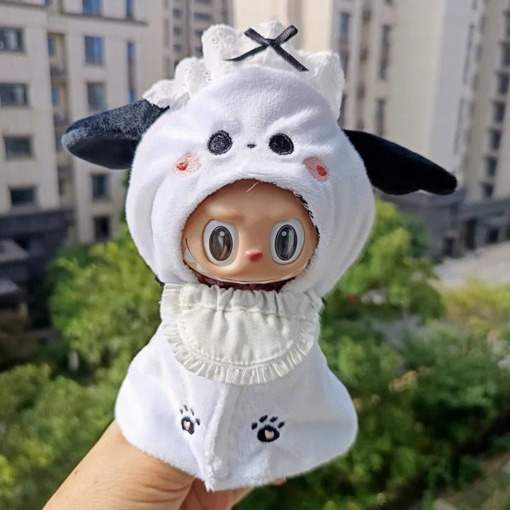 Labubu Doll Clothes Shawl Set Trend Halloween For 15-17cm Ropa 3.0 Labubu V1 V2 V3 Clothes Sitting Party Accessories