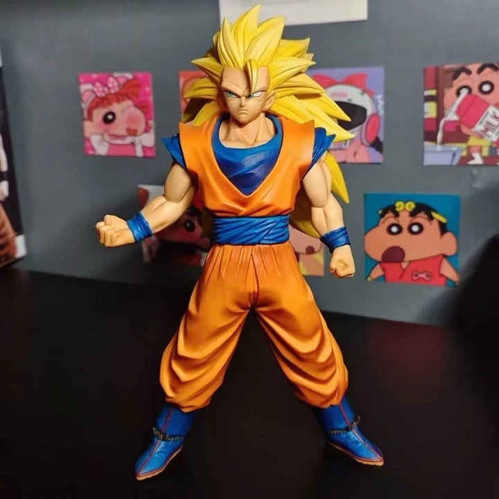 30cm dragon ball Z Ssj3 Goku Figure Goku Anime Figure Pvc Super Saiyan Statue Collectible Model Toys Gifts Customized