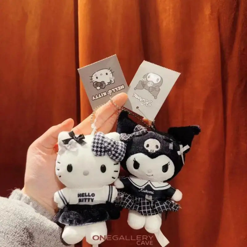 Sanrio Hello Kitty Kawaii Plush Toys Keychain Cartoon Decorative Backpack Pendant Doll Creative Peripheral Girls Festival Gift