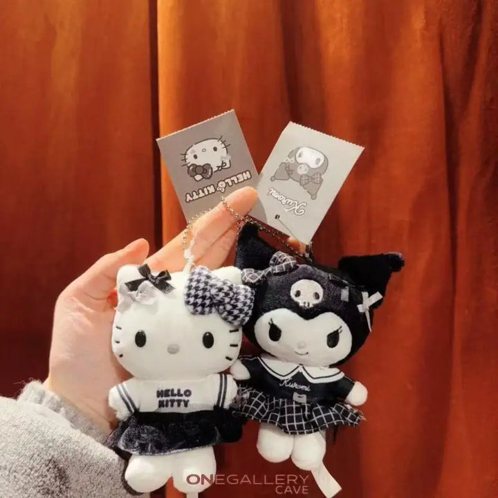 Sanrio Hello Kitty Kawaii Plush Toys Keychain Cartoon Decorative Backpack Pendant Doll Creative Peripheral Girls Festival Gift
