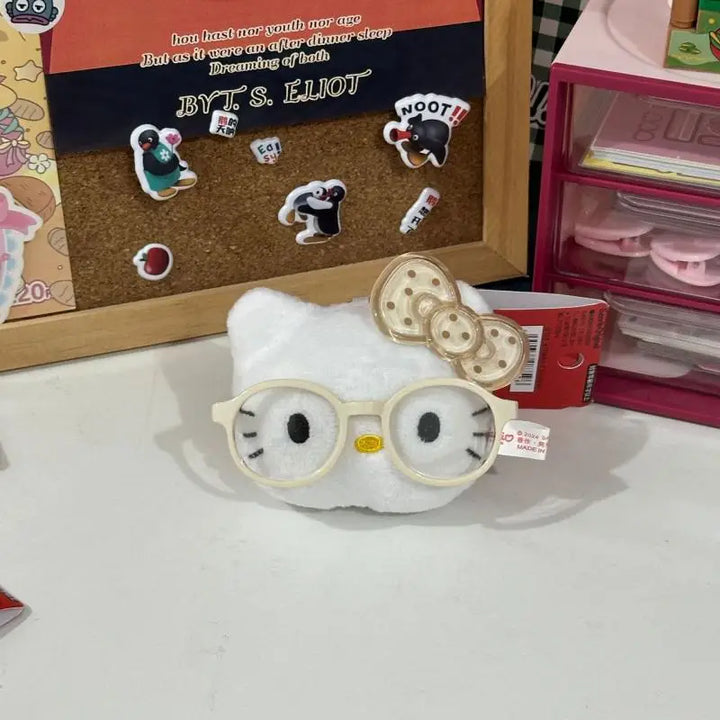 Kawaii Sanrio Hello Kitty Plush Toys Backpack Keychain Cute Cartoon Soft Stuffed Doll Accessories Student Birthday Creative Gift