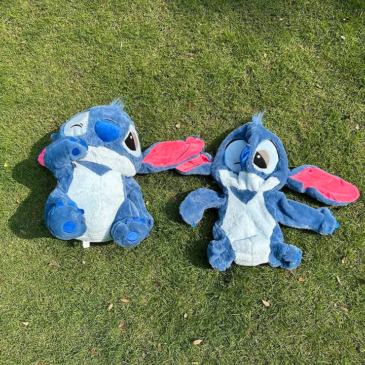 30/80cm Disney Lilo & Stitch Plush Toys Anime Plushie Leather Case Holster Cute Large Doll Not Stuffed Semi-finished Toys Gift