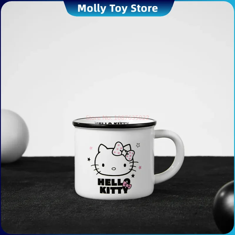 Anime Hellokitty Peripherals Ceramic Mug Cartoon Cute High-Capacity Milk Water Cup Festive Gifts Party Decorations Gift