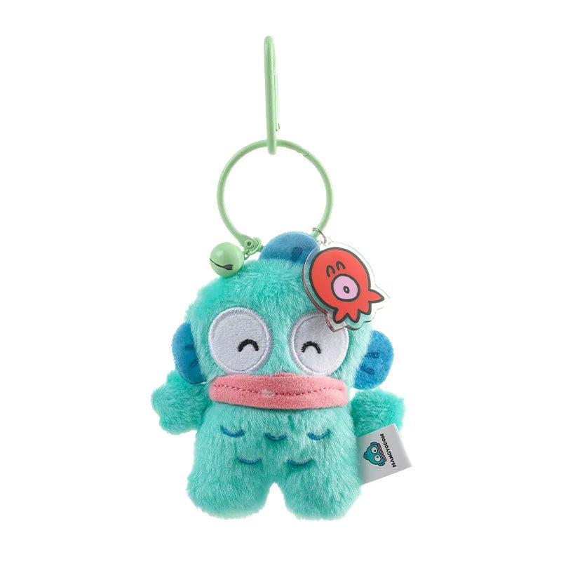 Kawaii Sanrio Kuromi Cinnamoroll Plush Toys Keychain Cartoon Hangydon Bell Backpack Pendant Decoration Friends Birthday Gifts
