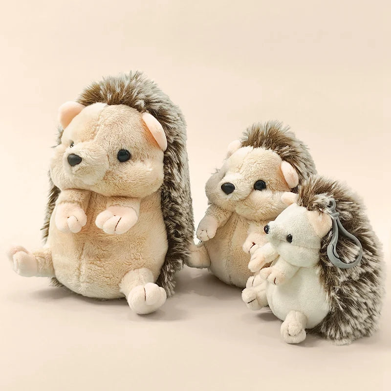13/17/22cm Simulation Hedgehog Plush Toys 11cm Hedgehog Pendant Keychian Soft Animal Hedgehog Stuffed Toy Kid Birthday Gift