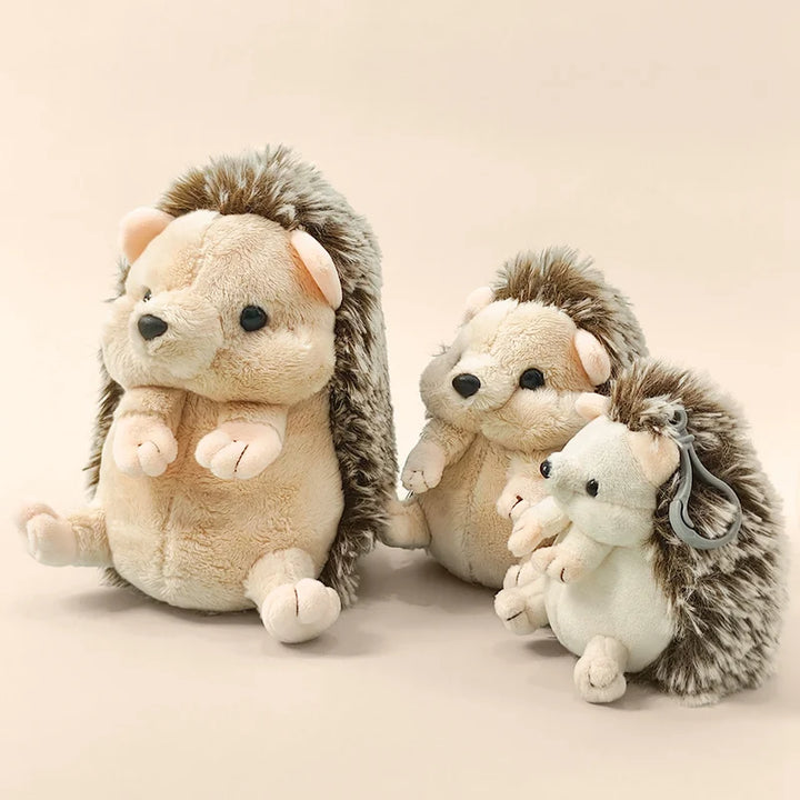13/17/22cm Simulation Hedgehog Plush Toys 11cm Hedgehog Pendant Keychian Soft Animal Hedgehog Stuffed Toy Kid Birthday Gift