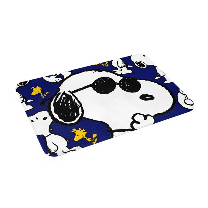 Snoopy Woodstock Bathroom Rugs Mat Extra Soft and Absorbent Cartoon Bath Rugs Mats Carpet Non-Slip for Kitchen Shower