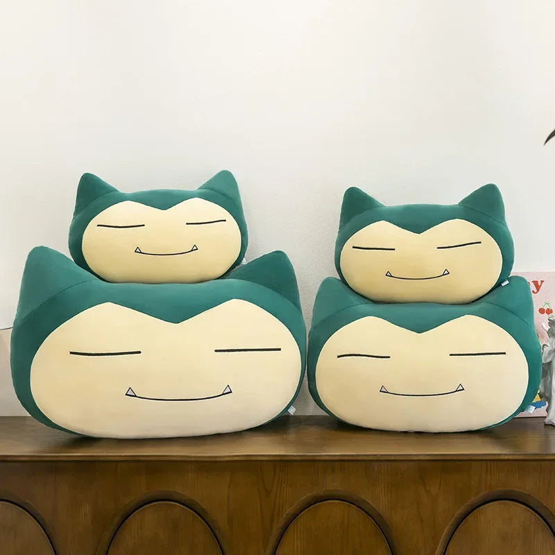 35-55cm Pokemon Anime Snorlax Plush Toy Pillow Cute Cartoon Snorlax Doll Huge Car Cushion Sleep Pillow for Kids Birthday Gift