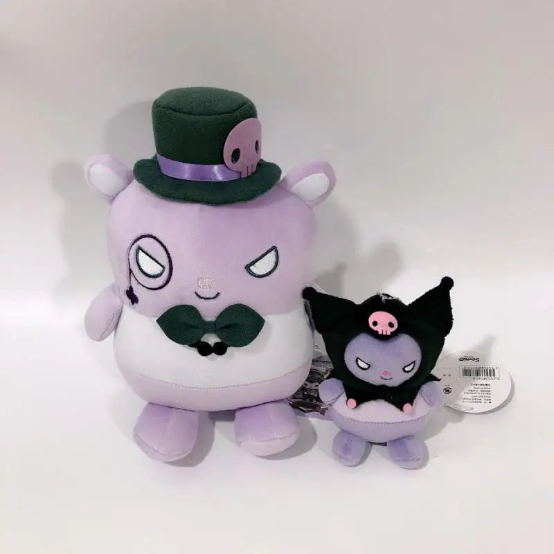 Sanrio Plush Toys Kawaii Kuromi Baku Dolls Creative Periphery Soft Stuffed Birthday Gifts for Cute Girls Accompanying Children