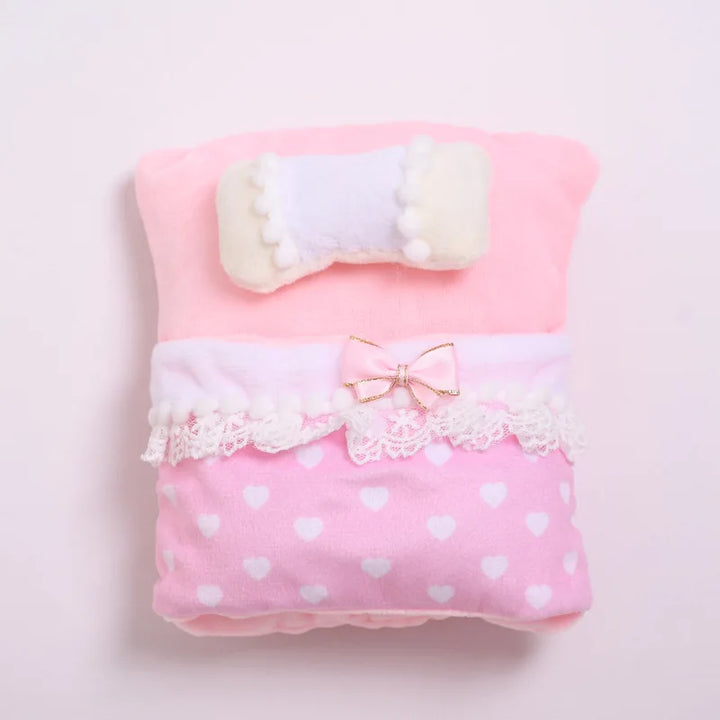 15/17cm Labubu 1st-3rd Gen Pendant Set: Doll Clothing, Mini Bed, Sleeping Bag, Pillow & Quilt Accessories