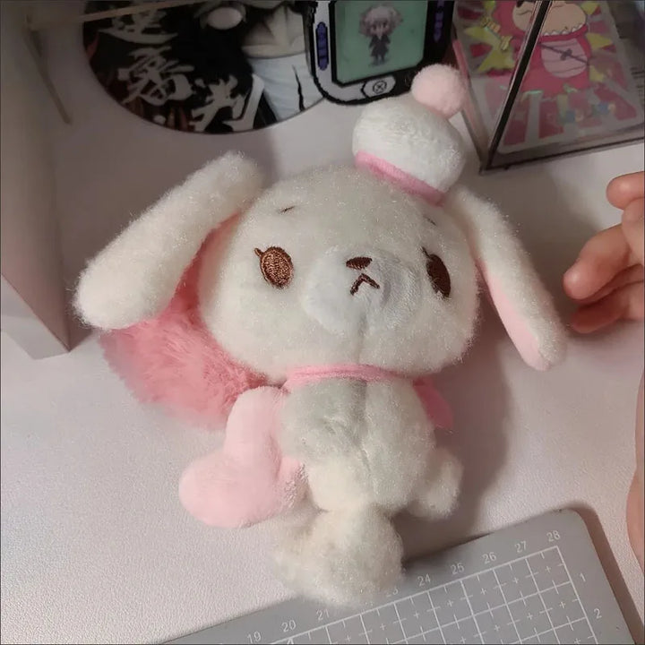 Kawaii Sanrio Sugarbunnies Plush Toys Cartoon Keychain Doll Cute Sweet Backpack Pendant Decoration Girl Birthday Creative Gift