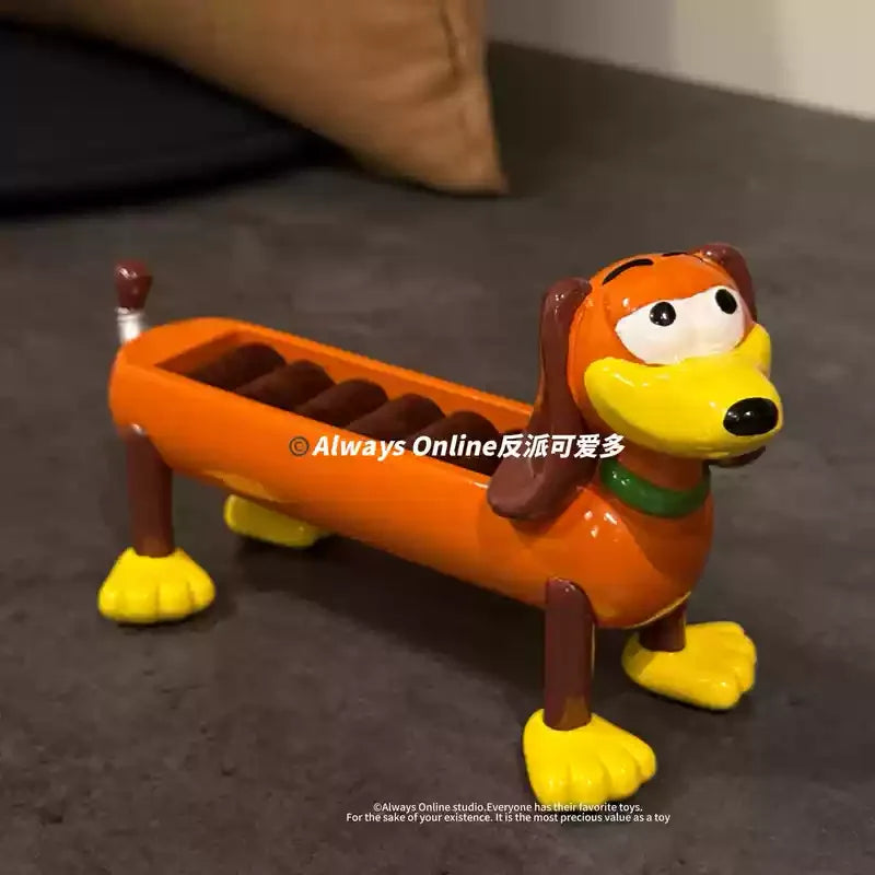 Disney Slinky Dog Storage Box Ring Jewelry Storage Box Display Shelf Desktop Decorative Ornaments Figure Gifts