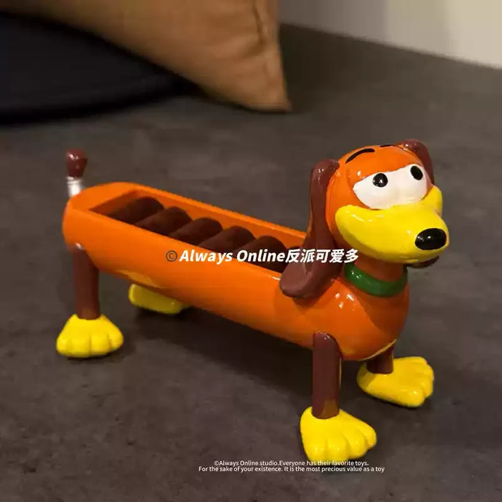 Disney Slinky Dog Storage Box Ring Jewelry Storage Box Display Shelf Desktop Decorative Ornaments Figure Gifts