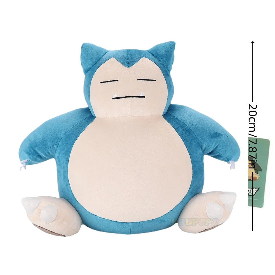 Genuine 25cm Snorlax Pokemon Cartoon Plush Toys Anime Movie Pocket Monsters New Rare Soft Stuffed Animal Doll Gift