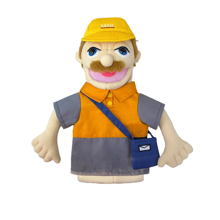 Cute Cartoon Profession Series Hand Puppet Plush Doctor Police Officer Nurse Teacher Job Puppet Ventriloquism Doll