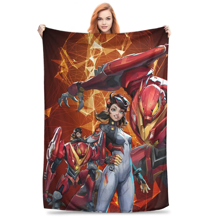Luna Snow for Rivals Blanket Hero Shooter Video Game Fleece Funny Warm Throw Blanket for Coverlet All Season