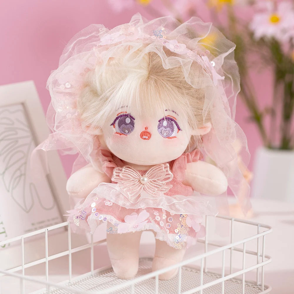Cute IDol Doll 20cm Baby Stuffed Plush Toys Anime Plush Star Dolls Children Gifts Dolls Girls Cute Dolls Toys