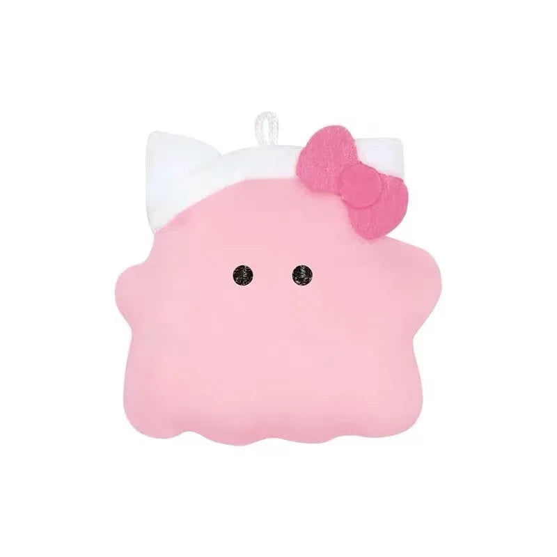 Sanrio Kawaii Kuromi My Melody Cartoon Halloween Bean Eye Ghost Plush Toy Cinnamoroll Keychain Bag Pendant Friends Festival Gift