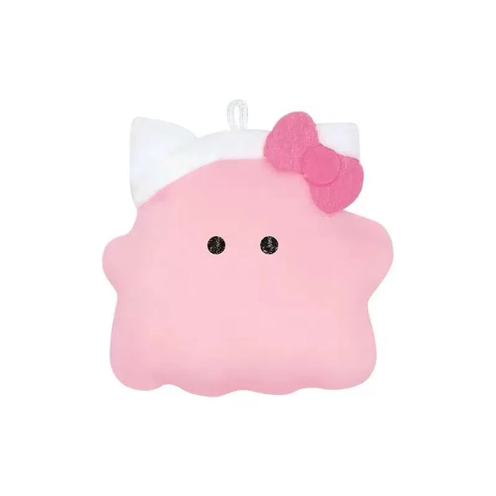 Sanrio Kawaii Kuromi My Melody Cartoon Halloween Bean Eye Ghost Plush Toy Cinnamoroll Keychain Bag Pendant Friends Festival Gift