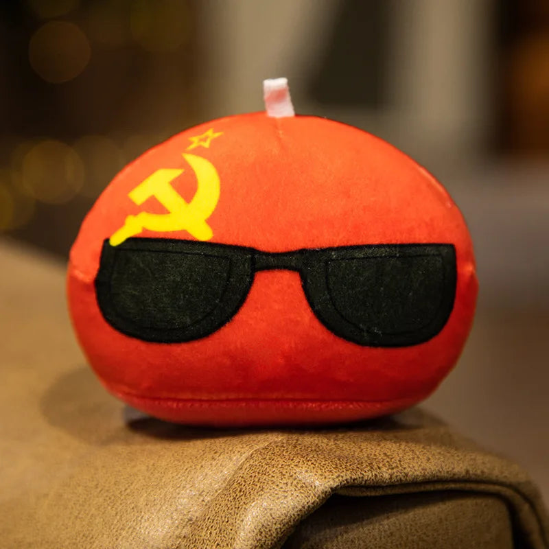 68 Styles 10cm Country Ball Plush Toy Polandball Plush Pendant Soft Countryball Stuffed Doll for Kids Girls Bag Pendant Keychain