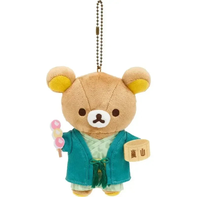 New Kawaii Rilakkuma Store Manager Limited Series Plush Doll Pendant 20th Anniversary Popular BearDoll Bag Pendant Keychain Gift