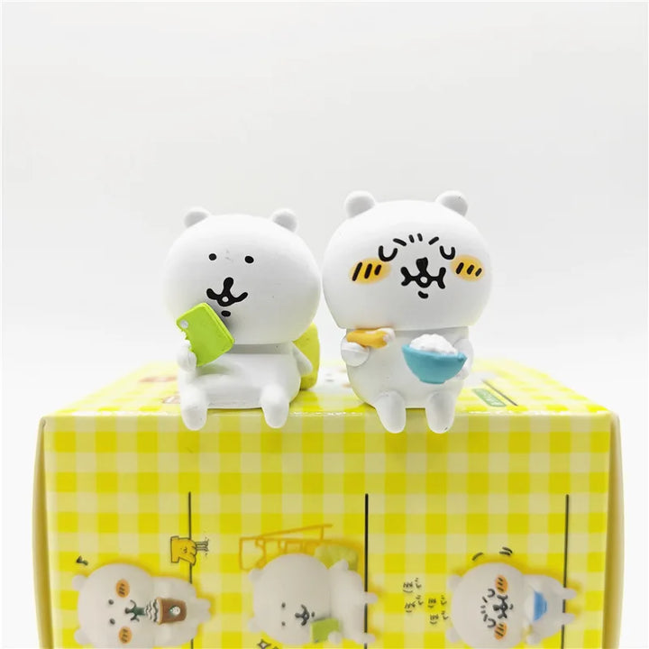 Kawaii Self-Mocking Bear Toy Sitting Pose Series Cute Joke Bear Desktop Ornaments Anime Peripheral Gifts Collect Model