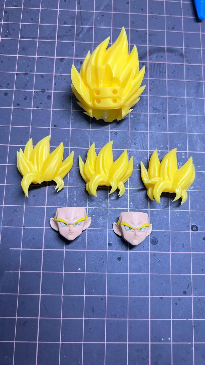 In Stock Dragon Ball Heads Accessories Shf Super Saiya Ssj2 Goku Anime Action Figurine Collection Model Toys Gift