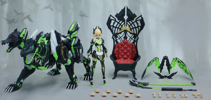 Ms General Sin Envy Action Figure Assembly 1/10 Mecha Girl Mobile Suit Noctilucent Original Assemble Customized Model Toys