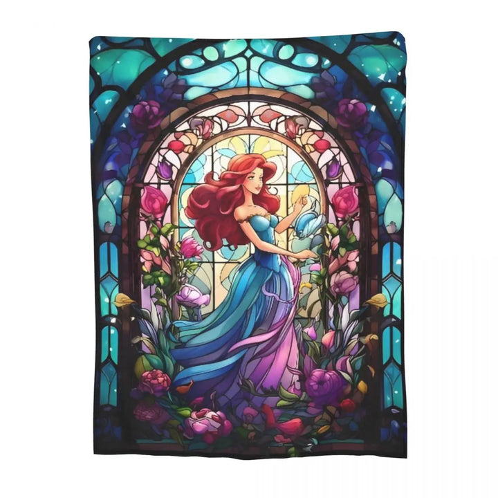 Beauty And The Beast Fleece Blankets Cartoon Romantic Fantasy Novelty Throw Blanket for Home 125*100cm Bedspread