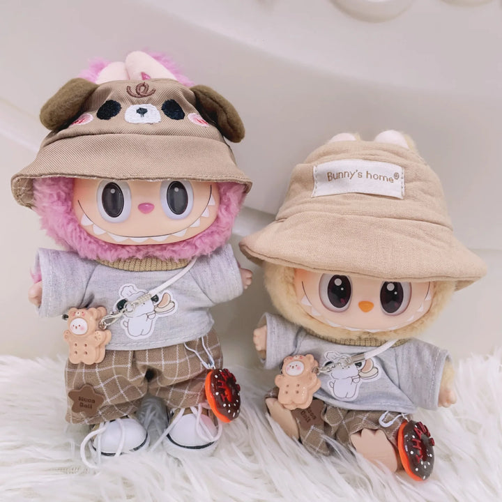 Labubu Doll Clothes Puppy Donut Set Dress Up Accessories 15/17cm Plush Doll'S Clothes Replacement