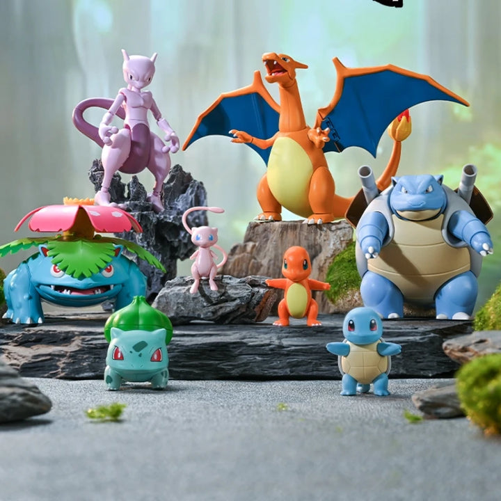 Keeppley Pokemon Action Figure Assembly Model Pikachu Charizard Anime Original Desktop Decoration Customized Toy Birthday Gifts