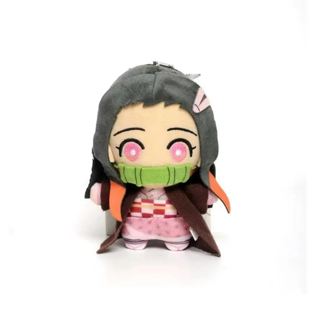 Demon Slayer Plush Doll Tomioka Giyu Kamado Tanjirou Nezuko Agatsuma Zenitsu Anime Plushie Keychain Cosplay Kids Gift