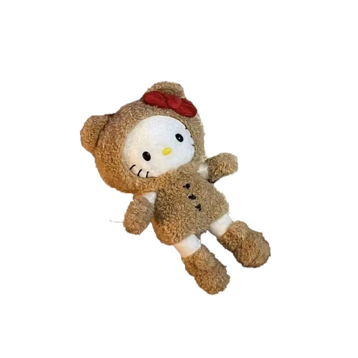 Kawaii Sanrio Hello Kitty Long Legs Kt Keychain Plush Bear Backpack Pendant Decoration Girl Birthday Christmas Gift Peripherals