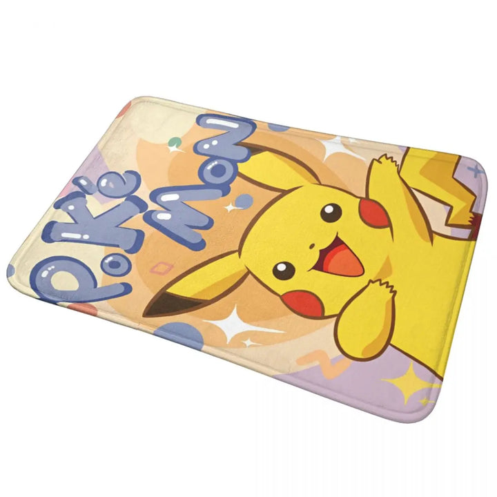 Anime Cartoon Charizard Memory Foam Bathroom Rugs Ultra Soft Non-Slip Pokemon Carpet Bath Mat Water Absorbent for Shower Tub