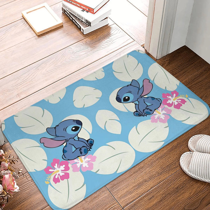Hawaiian Stitch Bathroom Rugs Mat Quick Dry  Bath Rugs Mats Carpet Non-Slip for Kitchen Shower