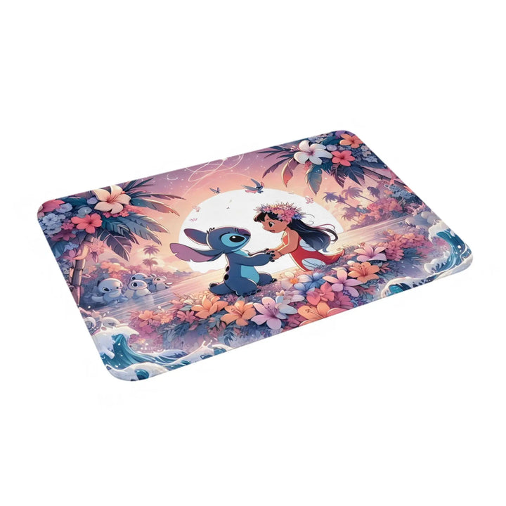 Lilo & Stitch Memory Foam Bath Mat Rug Non-Slip Quick Dry Cute Cartoon Bathroom Floor Rugs Carpet For Kitchen Shower Bath