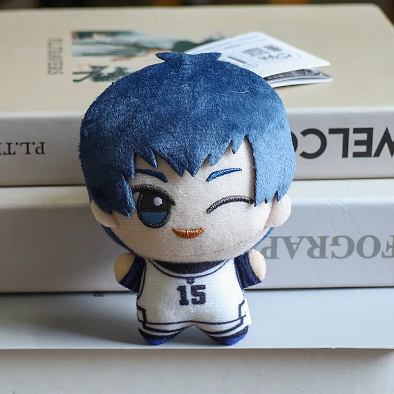 10cm Blue Lock Plush Toy Keychain Nagi Backpack Charm Anime Seishiro Isagi Yoichi Chigiri Bachira Mikage Stuffed Doll Toy Gift
