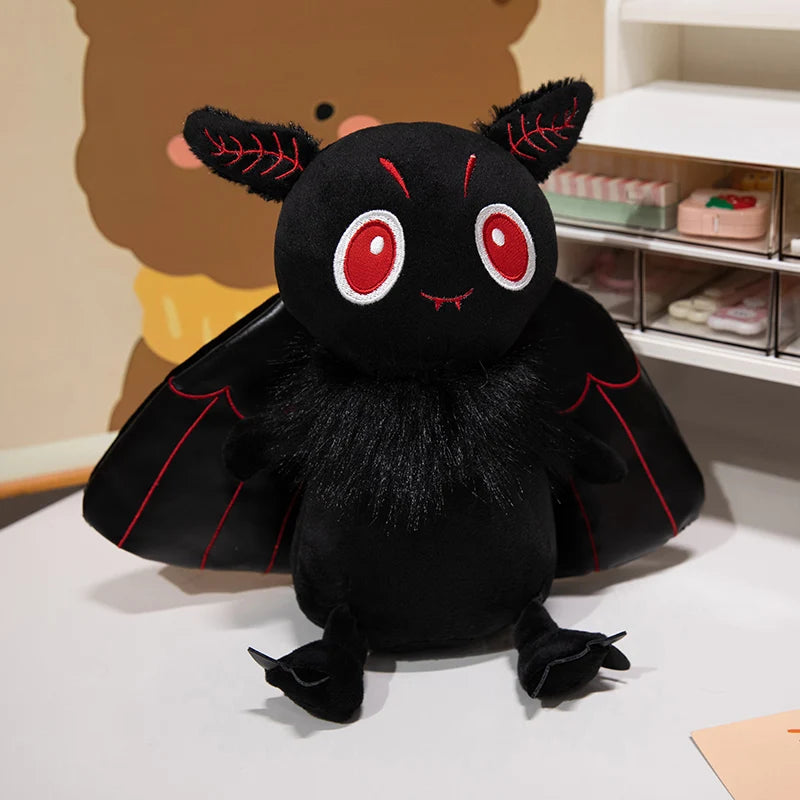 Cute Dark Moth Plush Toy Stuffed Moth Soft Doll Halloween Plush Kids Toy Home Decor
