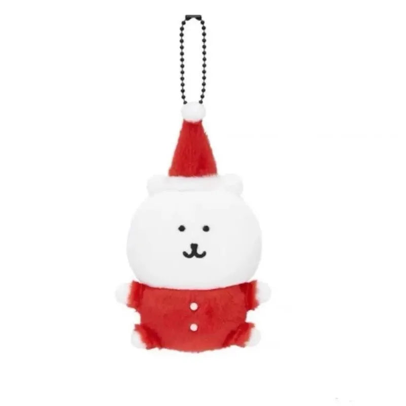 Joke Bear Anime Plush Keychain kawaii Polar bear Plush Doll Christmas dress up Self Deprecating bear Plush Toy Bag Pendant Gift