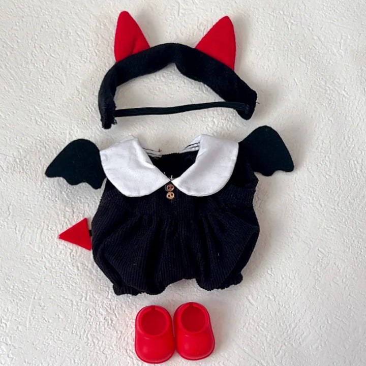 Labubu Doll Clothes Shawl Set Trend Halloween For 15-17cm Ropa 3.0 Labubu V1 V2 V3 Clothes Sitting Party Accessories