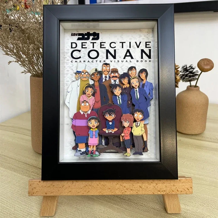 Detective Conan Family Portrait Three-dimensional Picture Album Handmade Decorations Ornaments Artwork Friends Holiday Gifts