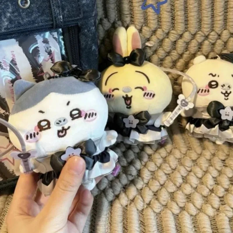 Anime Joke Bear Plush Doll Toys Cartoon Usagis Hachiwares xiaoba Dark Angel Demon Series Plush Keychain Bag Pendant kid Gift