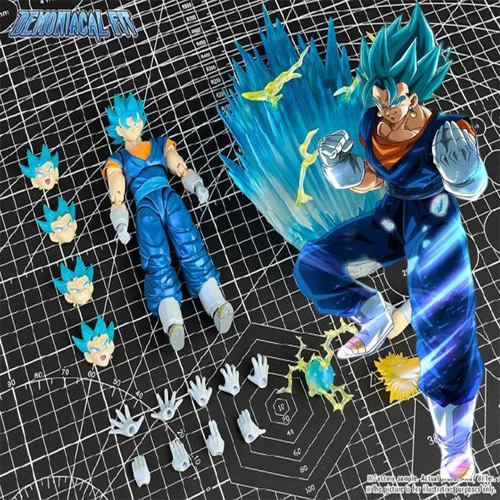 Presale Demoniacal Fit Dragon Ball Z Vegetto Blue Anime Action Figure Vegito Shf Super Saiyan God Figurine Model Toys Gifts